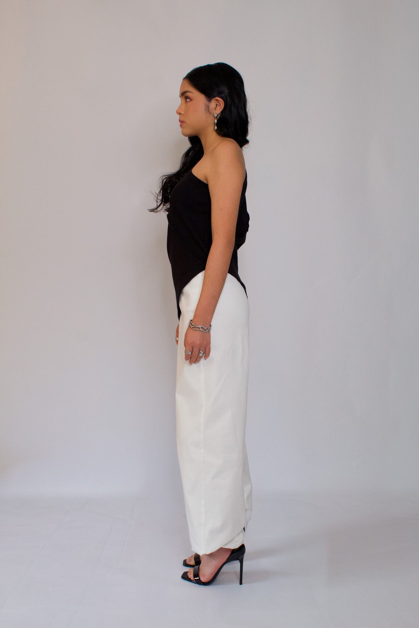 Blusa Asimétrica Media Noche